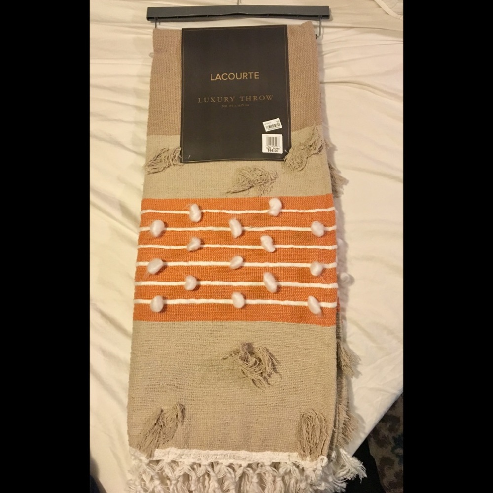 LACOURTE Luxury Throw new with tags